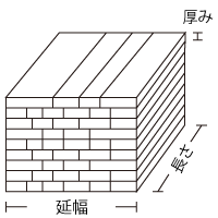 横矢板（雑矢板）サイズ